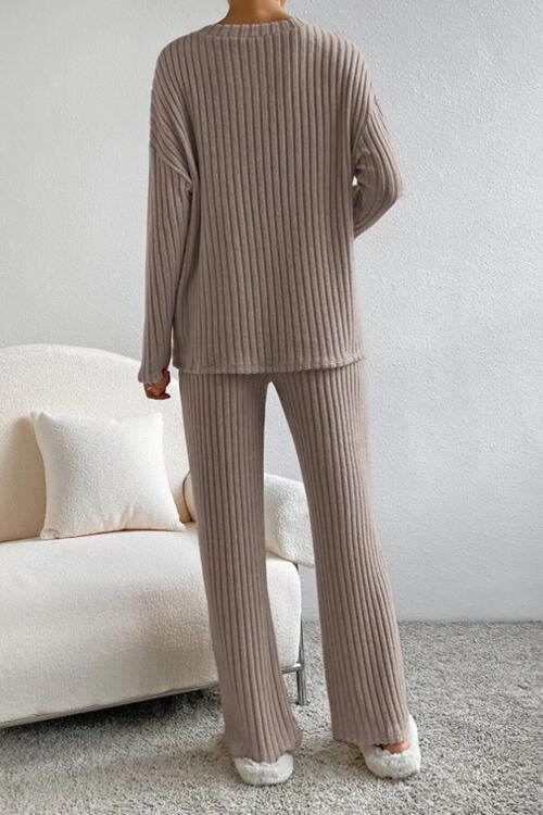 Ribbed Pant Set