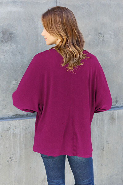 Round Neck Long Sleeve Tee 