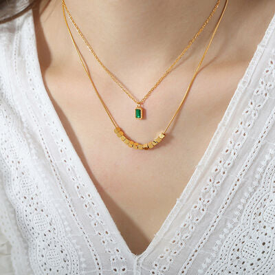 18k Layered Necklace 