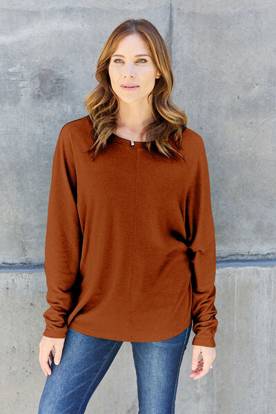 Round Neck Long Sleeve Tee 