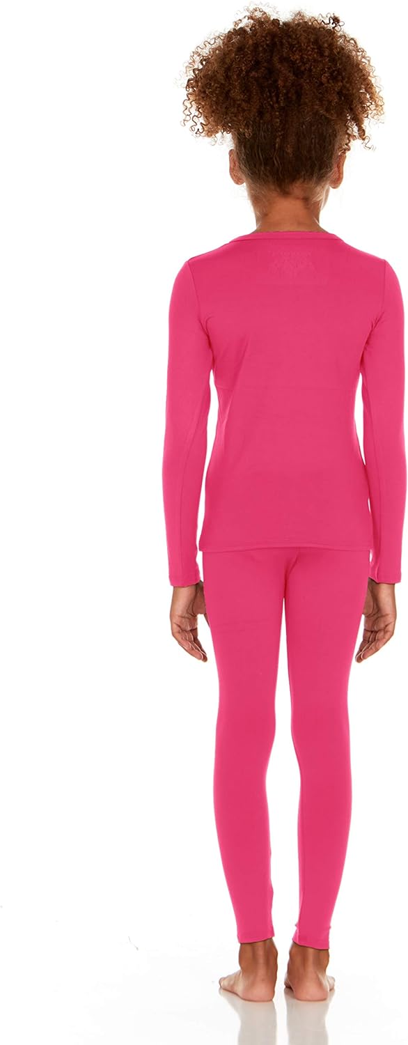 Thermajane Girls Thermal Underwear Set for Kids Long Johns Underwear Ultra Soft Winter Base Layer for Girls - AngelMar Fashion