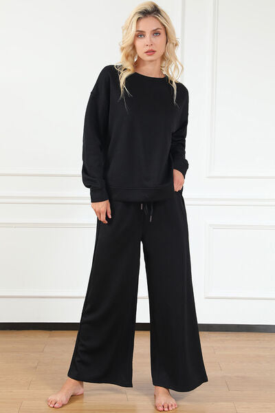 Textured Long Sleeve Top