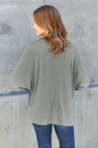 Round Neck Long Sleeve Tee 