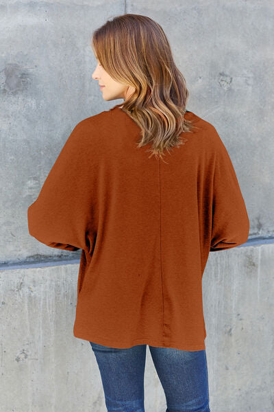 Round Neck Long Sleeve Tee 