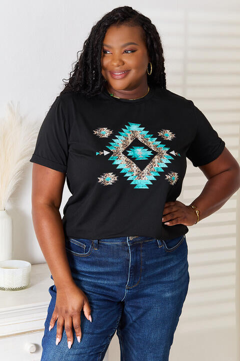 Simply Love Graphic Short Sleeve T-Shirt - AngelMar Fashion