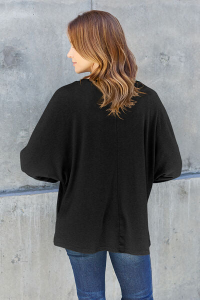 Round Neck Long Sleeve Tee 