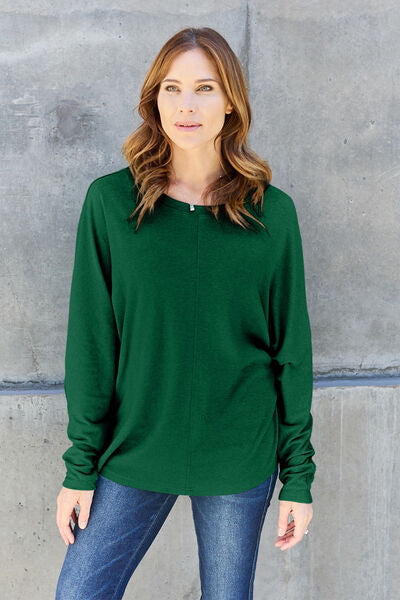 Round Neck Long Sleeve Tee 